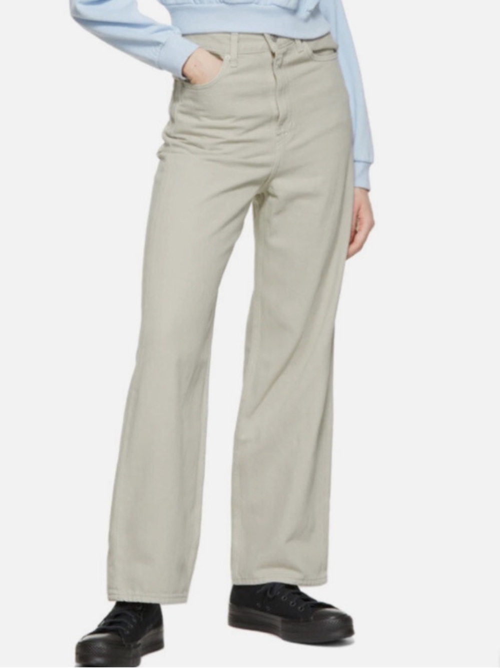 Levi's high loose Waterless Cream Jeans